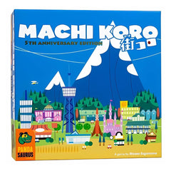 Pandasaurus Machi Koro city-build dice game in action for family play.
