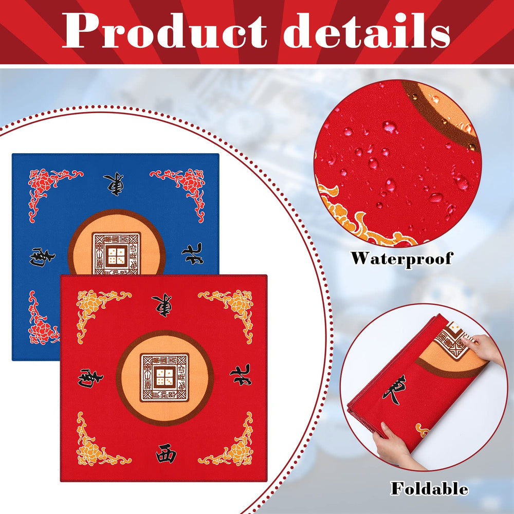 Panelee Mahjong mat blue roll storage demonstrates easy portability for travel nights