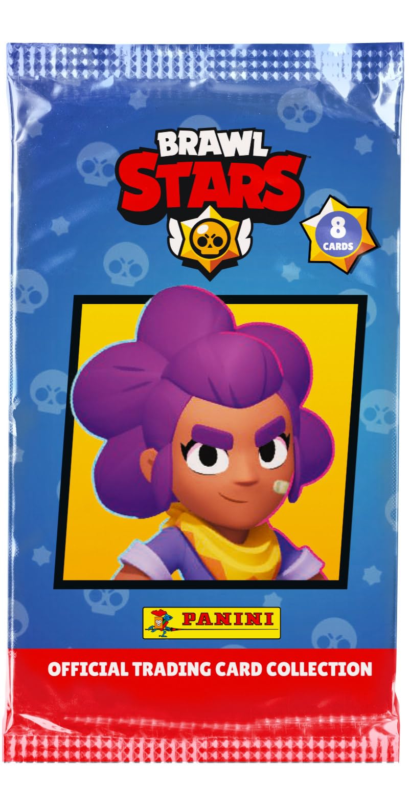 Panini Brawl Stars shiny cards add sparkle to your binder.