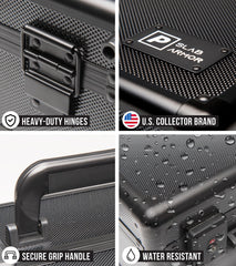 Panopply compact slab case ideal for travel between events.