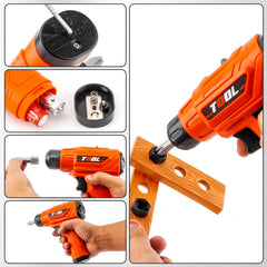 Lightweight PANPAPA drill set fits small hands for easy operation.