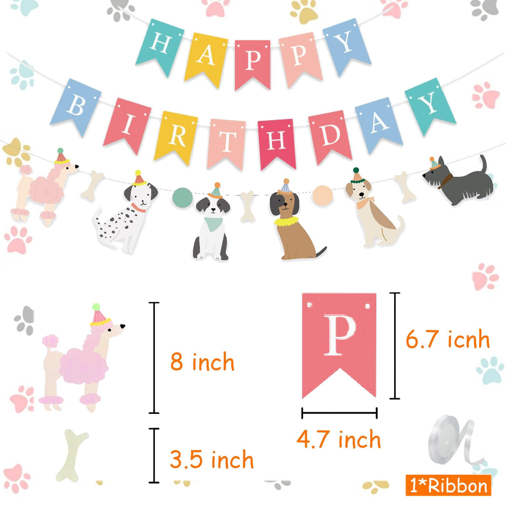 PANRRPERS happy birthday banner letters add vibrant celebration flair.