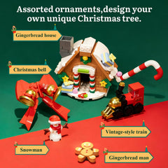 Pantasy Christmas Tree building blocks crystal ball topper with protective cover.