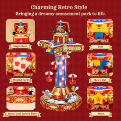 Pantasy Circus Paradrop magic box teddy highlights a charming surprise within the display
