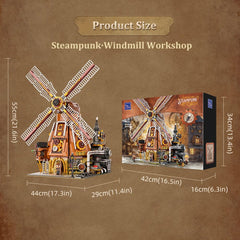 Pantasy openable side wall revealing steam-era workshop interior