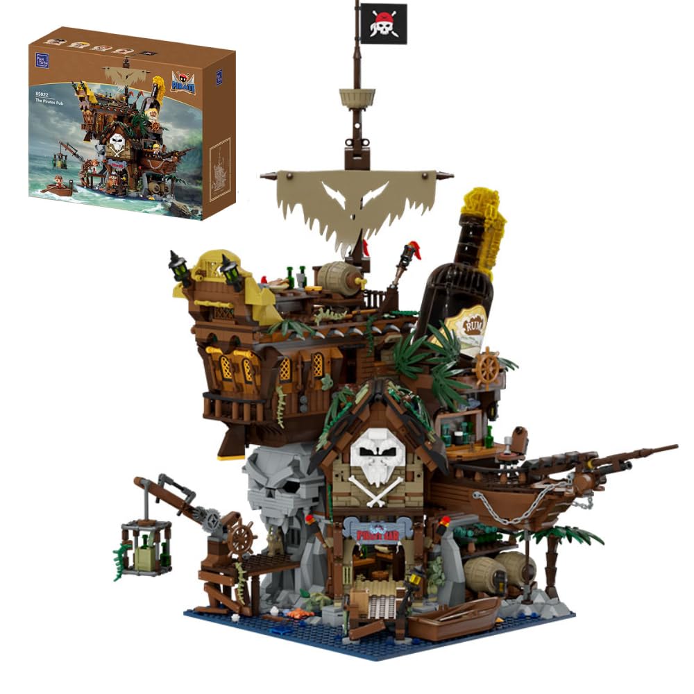PANTASY Pirate Pub exterior with shipwreck details enhances display appeal.
