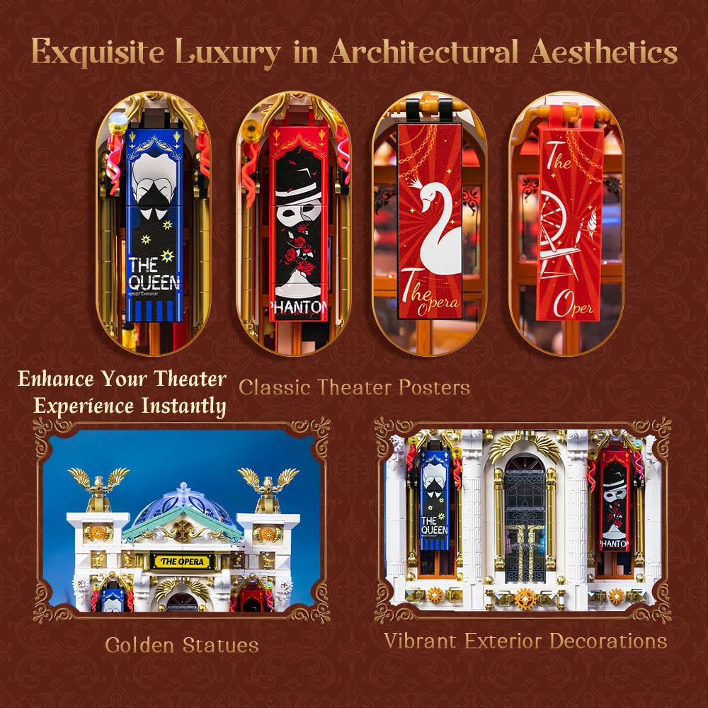 Pantasy stage proscenium arch captures classic theater charm for visual storytelling