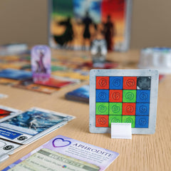 Pantheum Demigods of Olympia tokens deliver tactile satisfaction during decisions.
