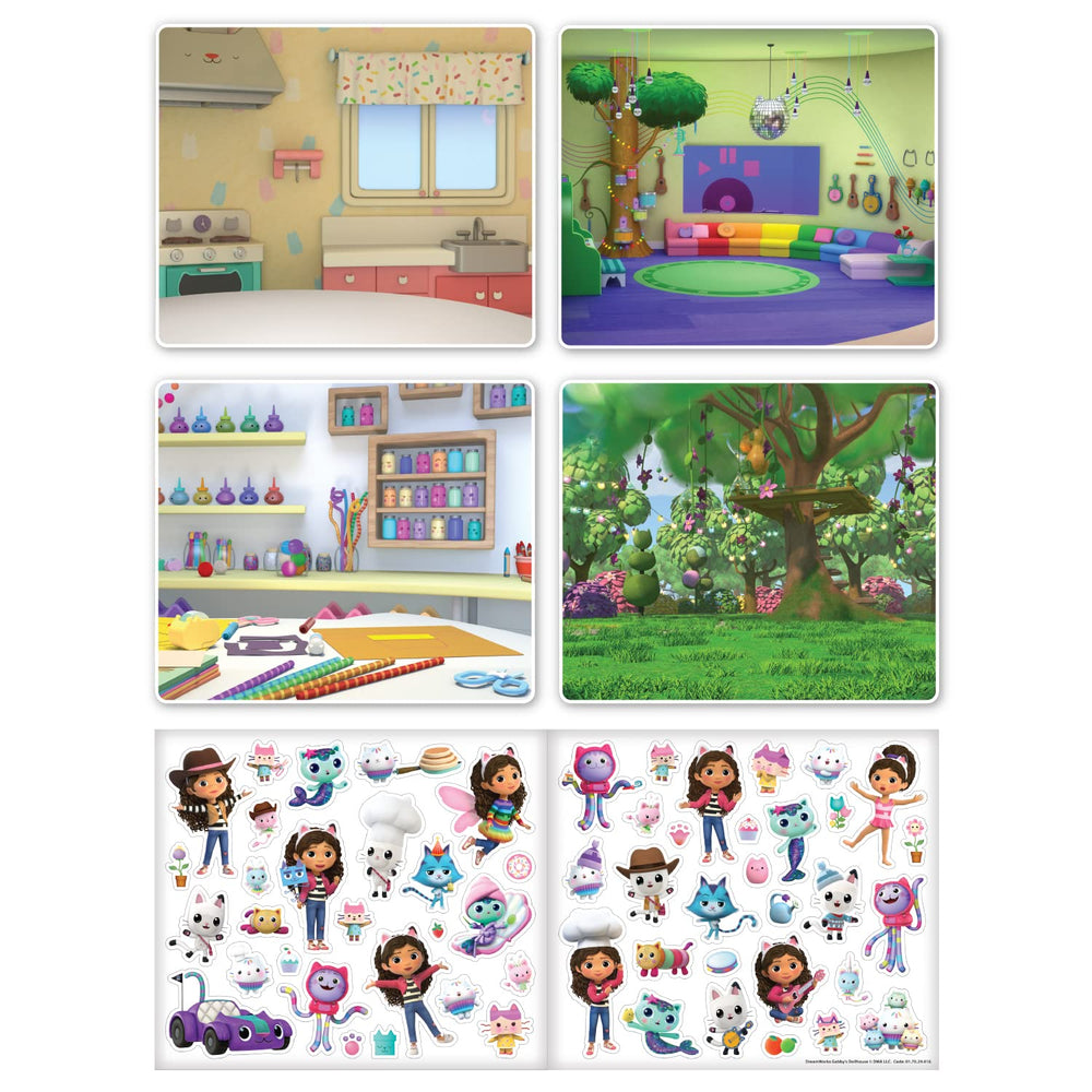 Paper Projects Gabby's Dollhouse sticker close-up shows vivid designs ready to use