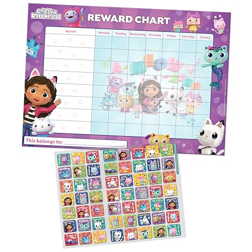 Paper Projects Gabby's Dollhouse sparkly stickers enhance celebration moments.