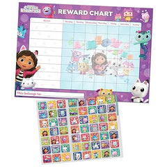 Paper Projects Gabby's Dollhouse sparkly stickers enhance celebration moments.