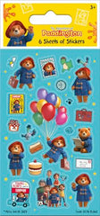 Paper Projects Paddington sticker pack sheets spread for crafts and gift decoration.