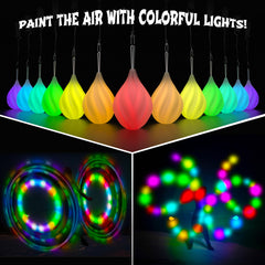 Papi Dada LED Poi Balls ideal for light painting and creative routines