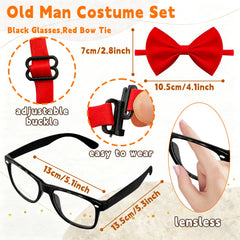 Paradi star red bow tie adds classic festive flair to kids' cosplay outfits