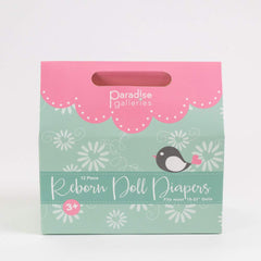Paradise Galleries reusable diapers support easy doll care routines.