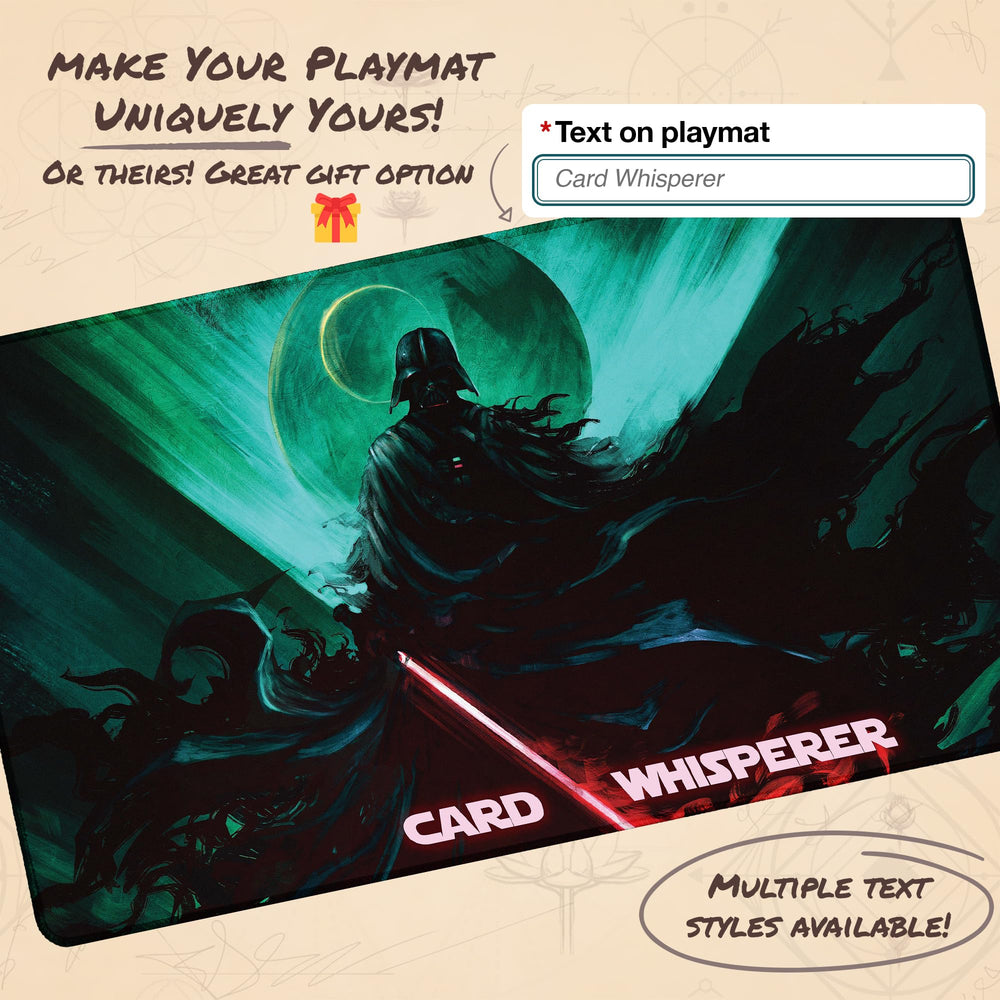 Paramint Dark Lord playmat texture emphasizes smooth surface for precise draws.