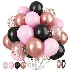 Paready black-matte balloons for bold party decor and photo moments