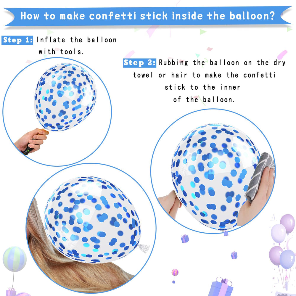 Paready blue balloons ideal for baby showers and photo-worthy decor