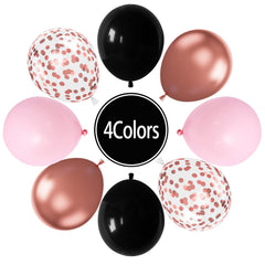 Paready girls birthday theme with bold black and pink accents
