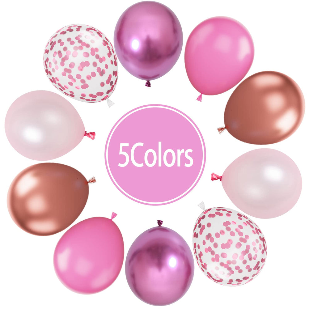 Paready metallic red rose gold balloons add a luxe touch to weddings.