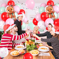 Paready pink and white bow balloons elevate garlands with style