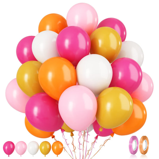 Paready pink matte balloons 12in for bold birthday decor.