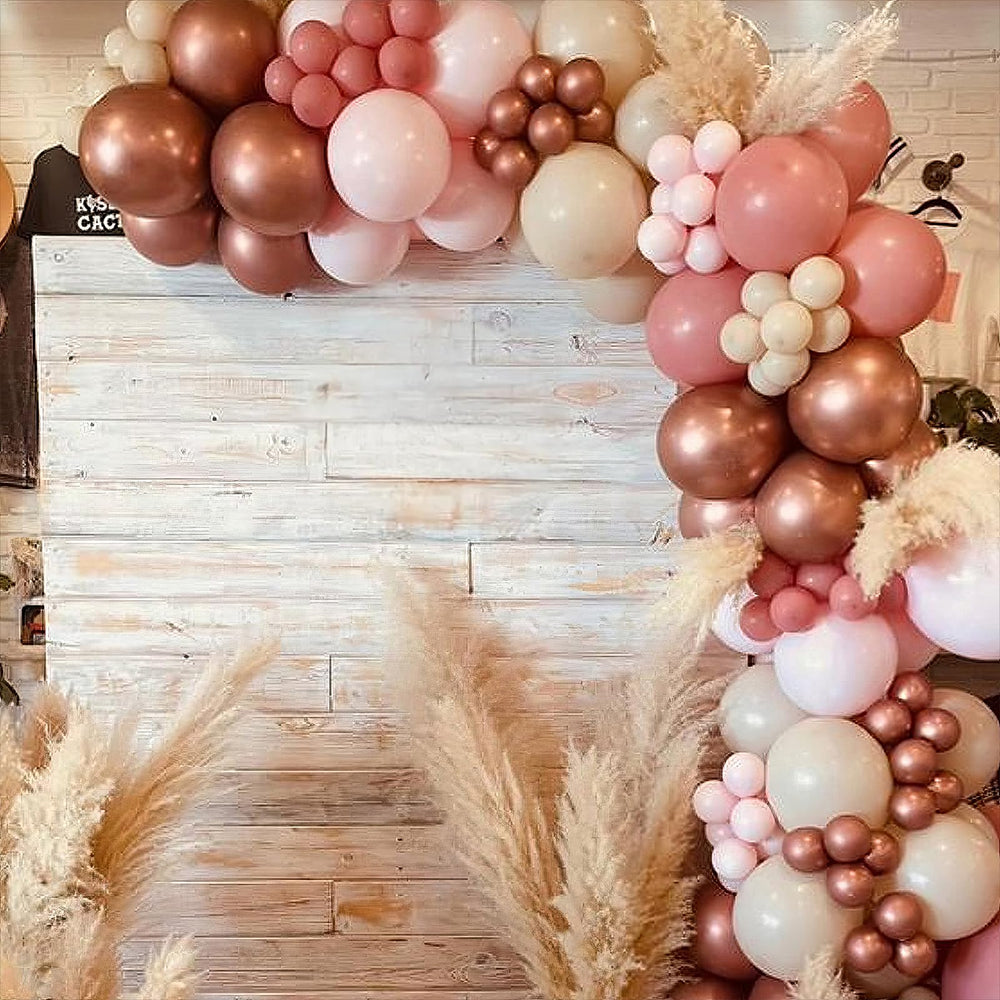 Paready rose gold confetti balloons for festive photo moments