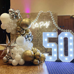 Paready metallic silver balloons for chic decor