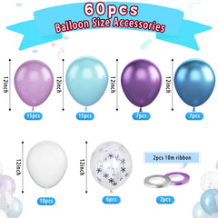 Paready snowflake confetti balloons add delicate sparkle to winter celebrations.