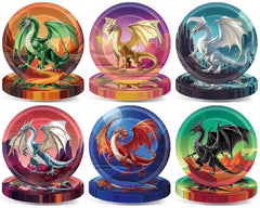 Pargreeff dragon plates 60-pack for easy party setup and quick cleanup.