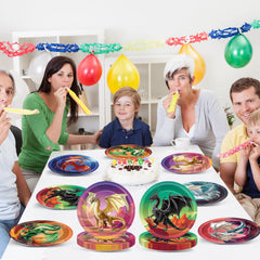 Pargreeff dragon-themed plates suit birthdays, baby showers, and dragon parties.
