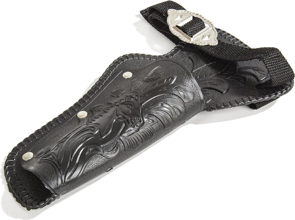 Replica details of PARRIS Stagecoach holster set on display