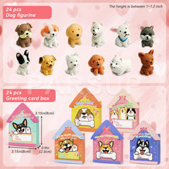 PARSUP Valentine cards showcasing 24 cards with six puppy breeds for exchanges.