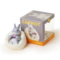 Party Animals Carrot with mini sofa supports creative dioramas and gift ideas.