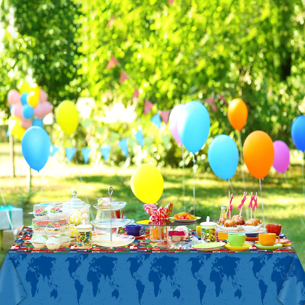 Party Greeting disposable tablecover protects surfaces and allows easy cleanup