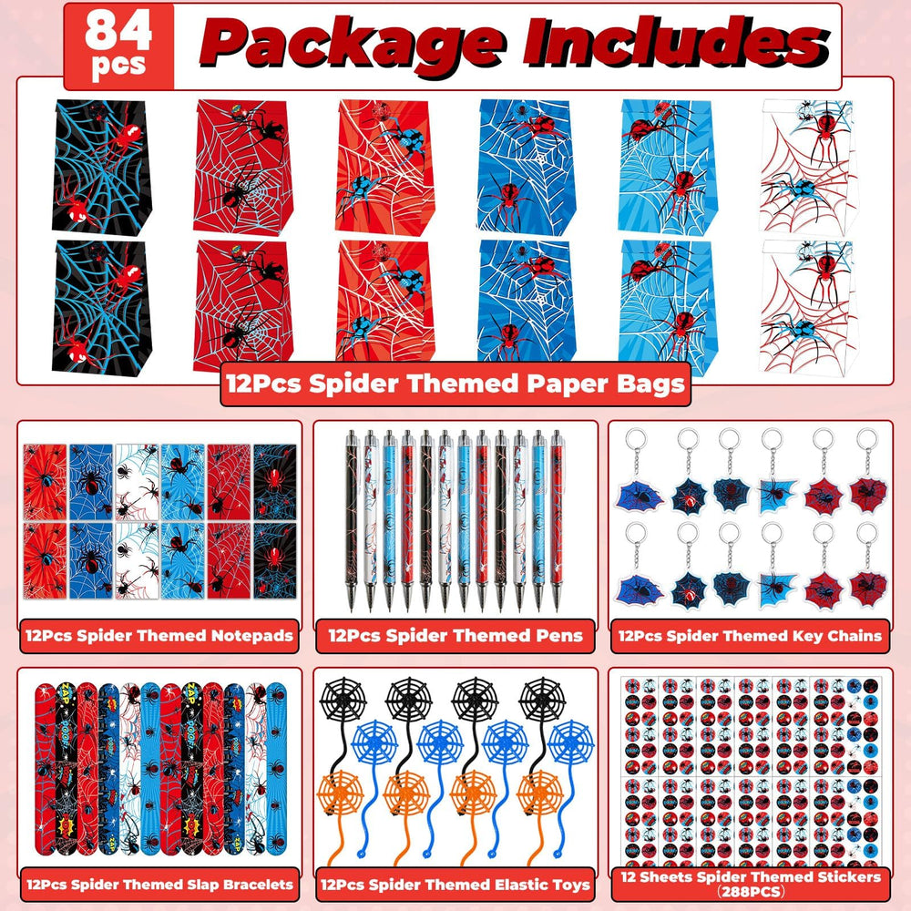 Party Greeting spider notepads for quick notes during games.