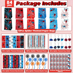 Party Greeting spider notepads for quick notes during games.