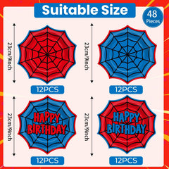 Four-design spider plates from Party Greeting add variety and festive flair to celebrations.