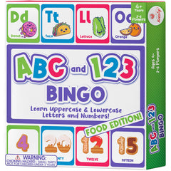 Party Hearty alphabet-number bingo board setup for group learning.
