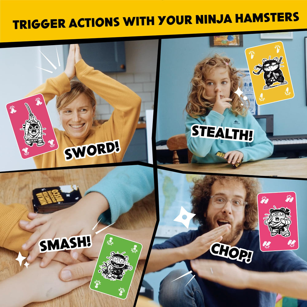 Ninja Hamster Apocalypse Disco ninjas: playful, mischievous actions ignite quick laughter
