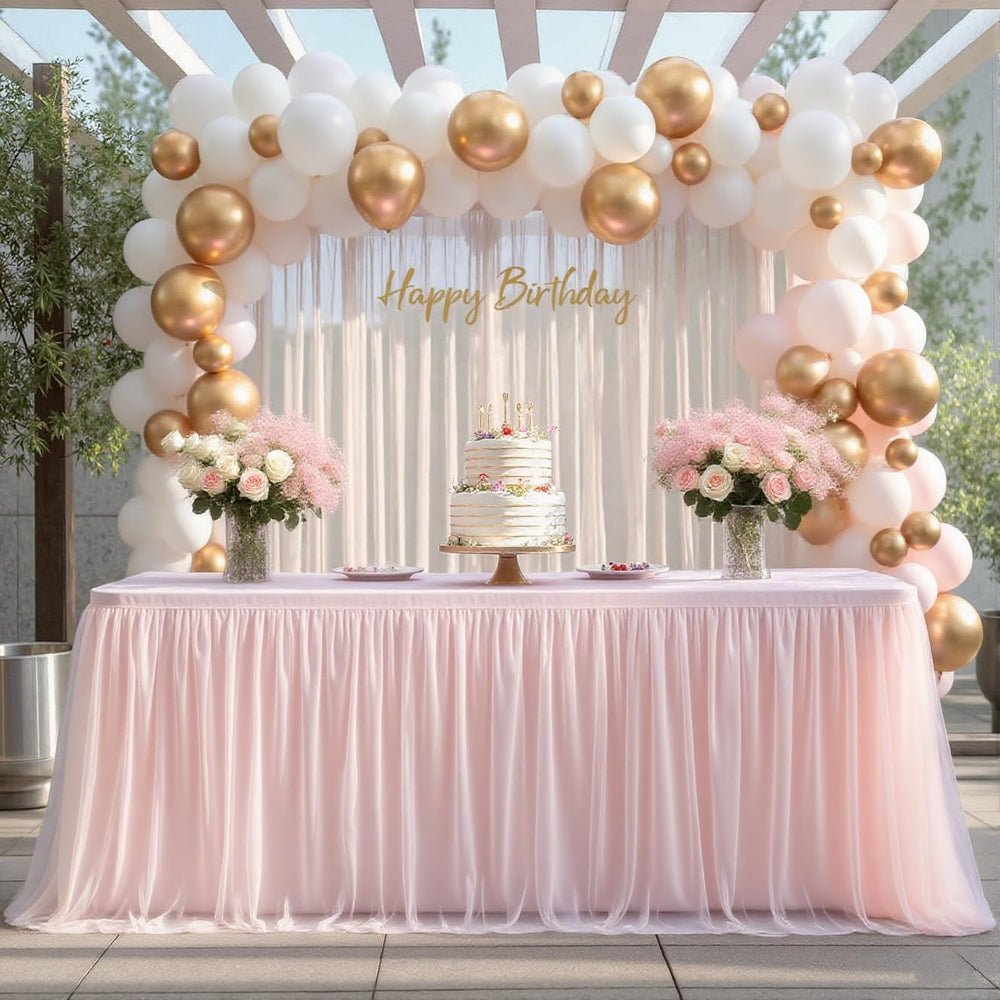 Party Talk reusable and machine washable, ideal for events.
