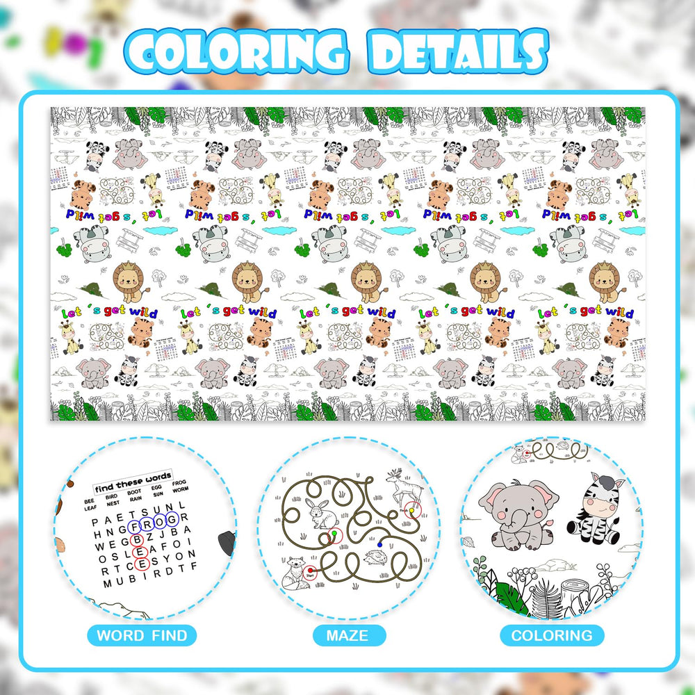 PartyGarden pre-printed patterns let kids color and personalize the scene.