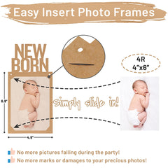 PartyHooman newborn card included for milestones.