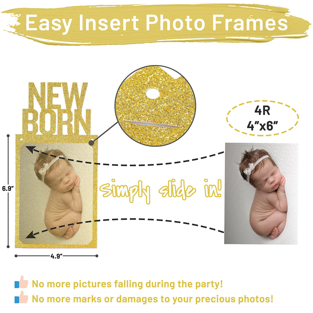PartyHooman newborn card included for birth-to-month milestones