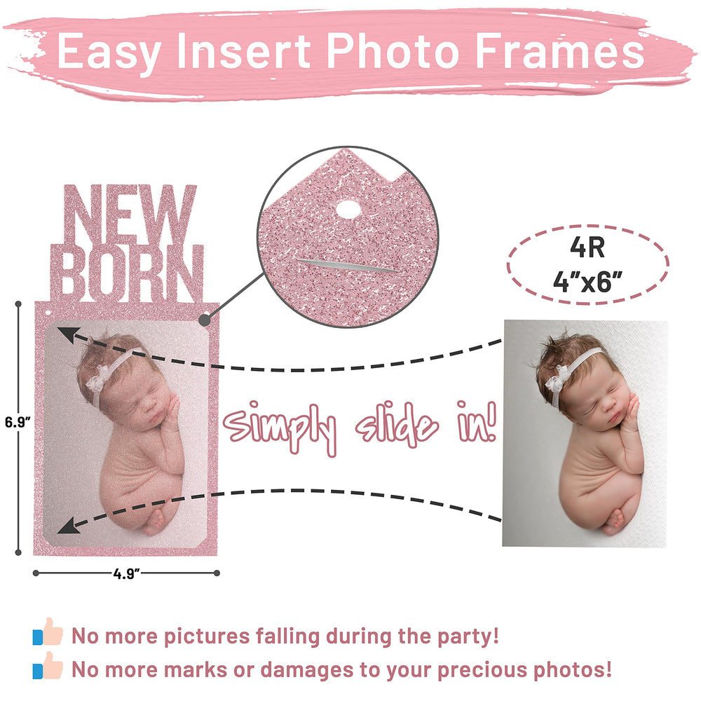 PartyHooman newborn card included for complete milestone display