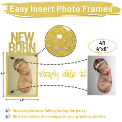 PartyHooman newborn card included for birth-to-month milestones