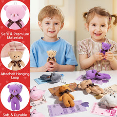 Partylamb bear keychain attached to a bag adds cute, practical charm