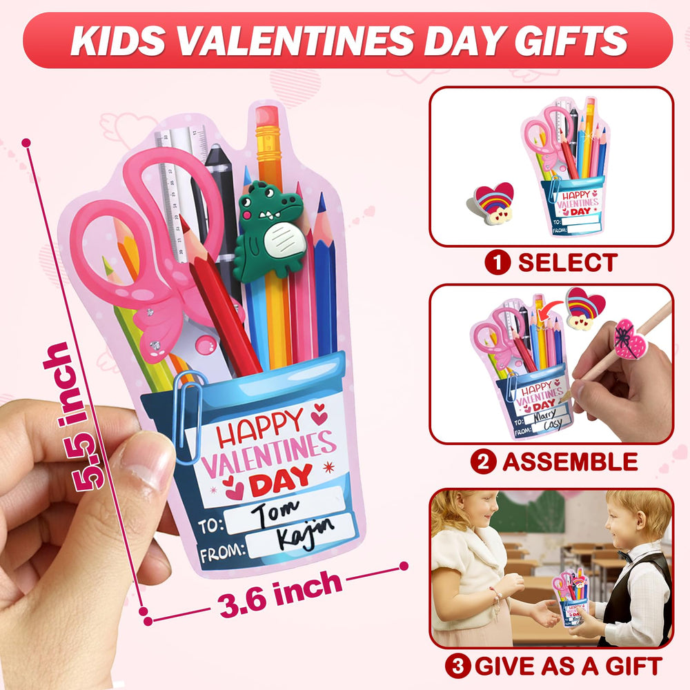 PartyLOUD quick-setup valentines card hole – attach toppers easily