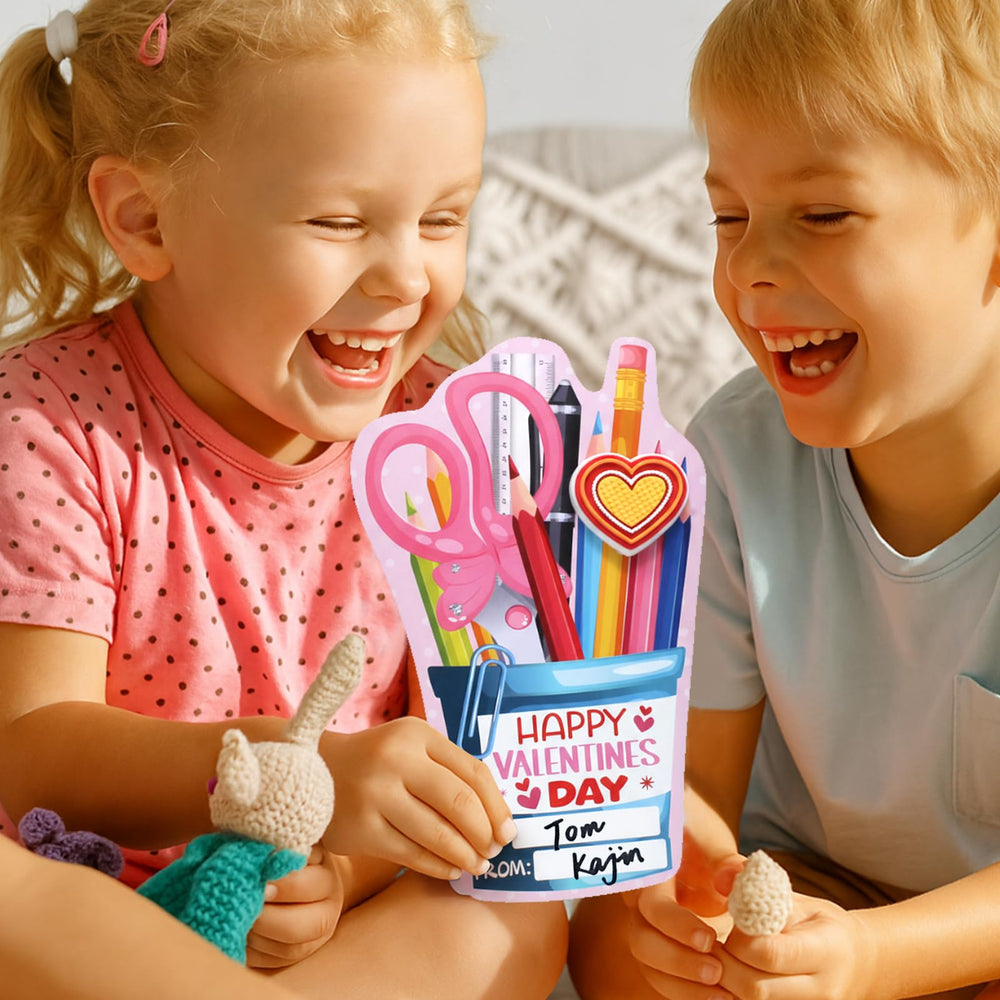 PartyLoud vibrant valentines card design with bold colors.