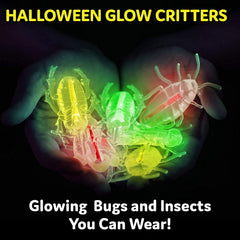 PartySticks glow-in-the-dark bugs in 3-inch size for eye-catching kids’ decor.